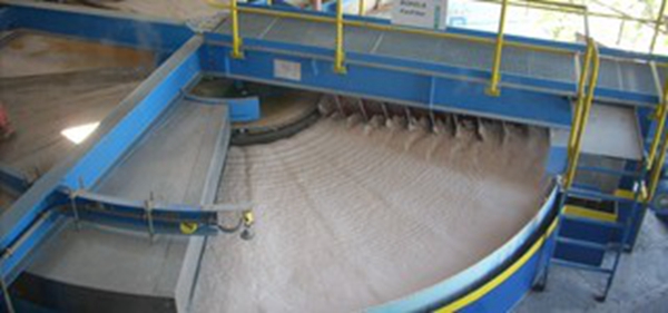 Vertical flat disc filter cloth